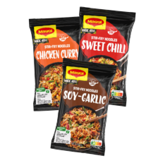 Maggi roerbaknoodles of saucy noodles